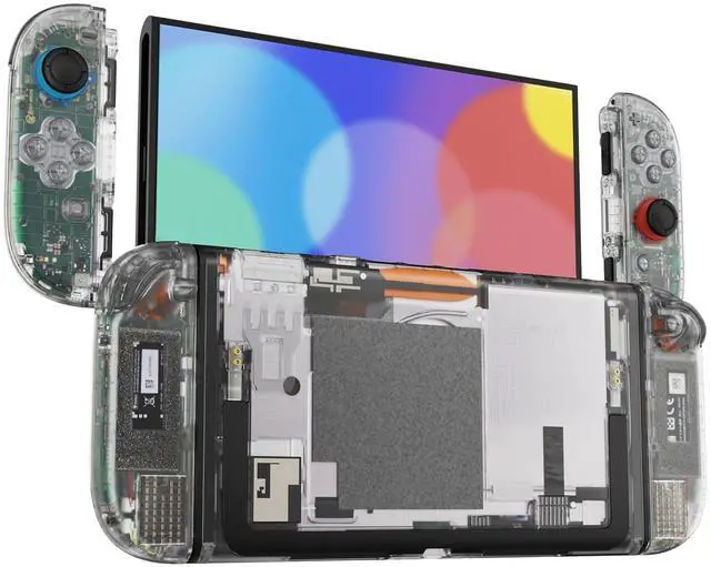 Alt view image 5 of 7 - DIY Replacement Shell Buttons for Nintendo Switch 2, Custom Full Set Rear Back Plate Controller Housing with Buttons for Switch 2 Handheld Console & Joycon 2 - Deluxe Version - Clear @