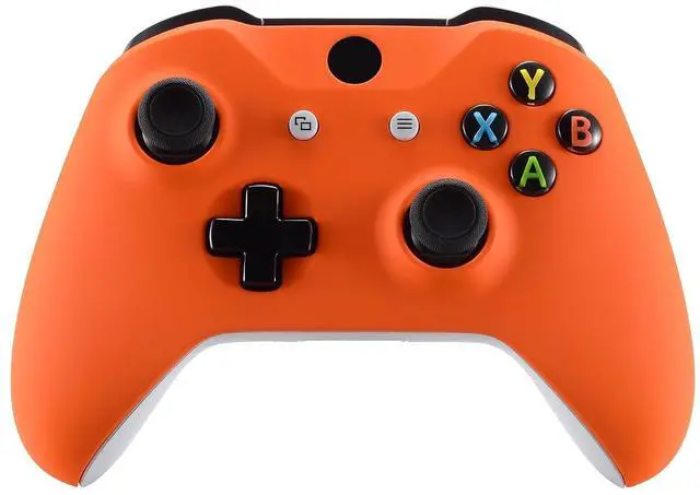 Main image of Orange Soft Touch Front Housing Shell Case for Xbox One S/X Controller, Comfortable Replacement Kit Faceplate Cover for Xbox One Wireless Controller Model 1708 @