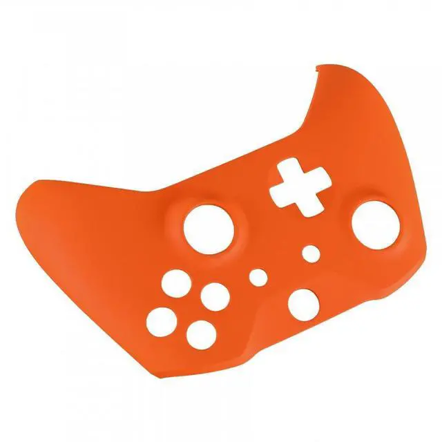 Alt view image 7 of 7 - Orange Soft Touch Front Housing Shell Case for Xbox One S/X Controller, Comfortable Replacement Kit Faceplate Cover for Xbox One Wireless Controller Model 1708 @