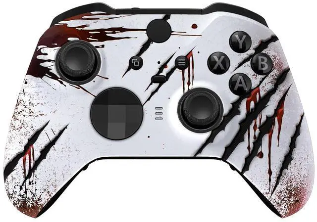 Main image of Wild Attack Replacement Faceplate Cover for Xbox One Elite Controller Series 2 (Model 1797), Soft Touch Front Housing Shell Case & Accent Rings for Xbox Elite Series 2 Core Controller @