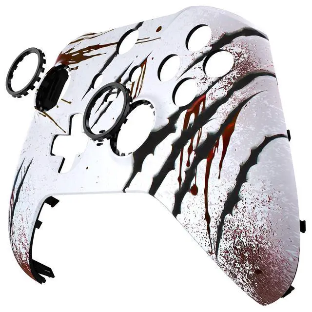 Alt view image 7 of 7 - Wild Attack Replacement Faceplate Cover for Xbox One Elite Controller Series 2 (Model 1797), Soft Touch Front Housing Shell Case & Accent Rings for Xbox Elite Series 2 Core Controller @