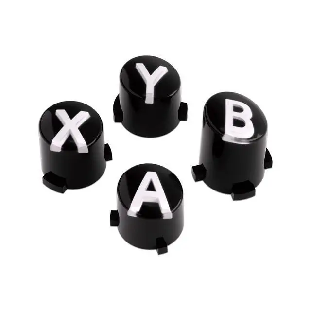Alt view image 4 of 7 - ABXY Buttons for Xbox Series X & S Controller, Three-Tone Black & Clear with White Classic Symbols Action Keys Replacement Buttons for Xbox One S/X, Elite Series 2 & 1 Wireless Controller @