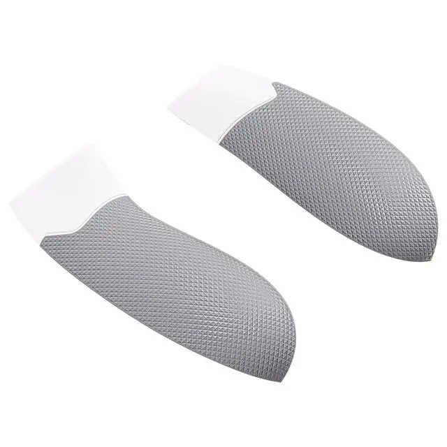 Alt view image 7 of 7 - White & Gray Performance Rubberized Grips Replacement Back Panels for Xbox Series X/S Controller, Non-Slip Diamond Texture Side Rails Handles for Xbox Core - Controller NOT Included @