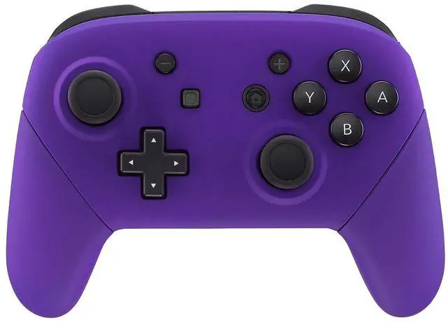 Main image of Purple Faceplate Backplate Handles for Nintendo Switch Pro Controller, Soft Touch DIY Replacement Grip Housing Shell Cover for Nintendo Switch Pro - Controller NOT Included @
