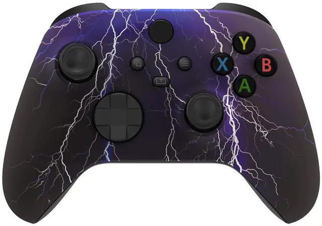 Main image of Soft Touch Purple Storm Front Housing Shell Case for Xbox Series X & Xbox Series S Controller Custom Accessories - Controller NOT Included @