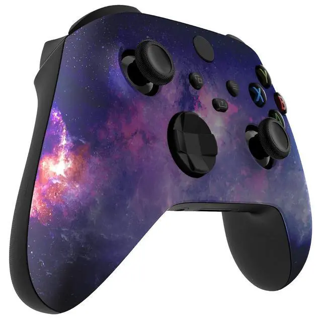 Alt view image 4 of 7 - Custom Shell for Xbox Series X & S Controller, Nebula Galaxy Replacement Cover Front Housing Cover for Xbox Core Controller Wireless @