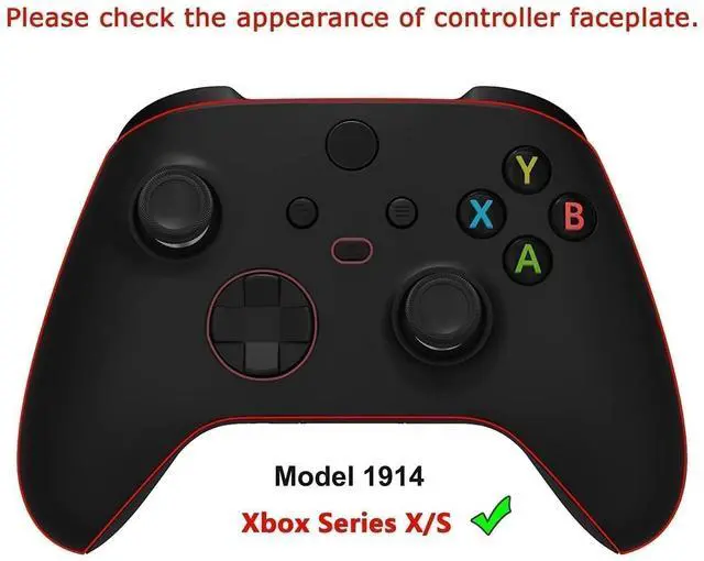 Alt view image 2 of 7 - Custom Shell for Xbox Series X & S Controller - Revitalize Your Game - Purgatory Fire Serpent Replacement Accessories Front Housing Cover for Xbox Core Controller - No Control @