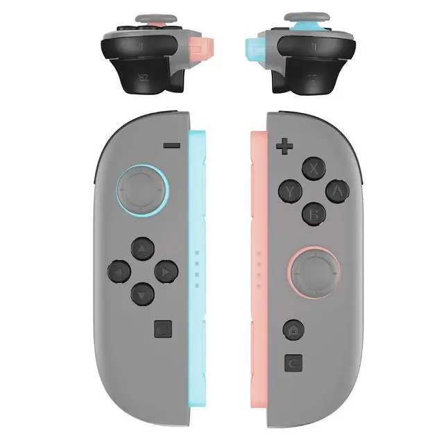 Main image of DIY Replacement Full Set Buttons for Joycon 2, Custom ABXY Direction Keys Dpad + - C Home Capture Release L R ZR ZL Trigger Buttons for Nintendo Switch 2 Controller - Black @