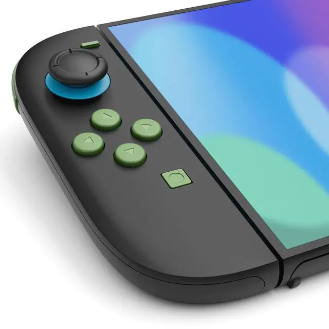 Alt view image 6 of 7 - DIY Replacement Full Set Buttons for Joycon 2, Custom ABXY Direction Keys Dpad + - C Home Capture Release L R ZR ZL Trigger Buttons for Nintendo Switch 2 Controller - Matcha Green @