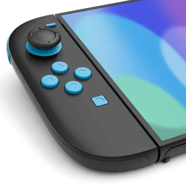 Alt view image 6 of 7 - DIY Replacement Full Set Buttons for Joycon 2, Custom ABXY Direction Keys Dpad + - C Home Capture Release L R ZR ZL Trigger Buttons for Nintendo Switch 2 Controller - Blue & Orange @