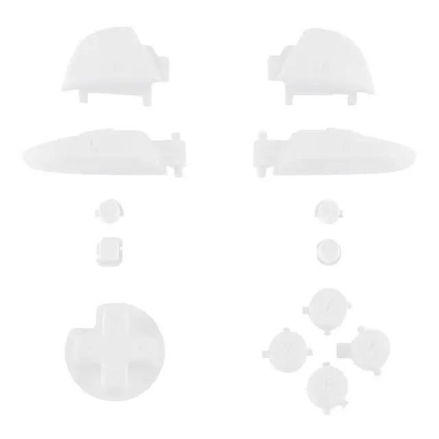 Alt view image 2 of 5 - White Repair ABXY D-pad ZR ZL L R Keys for Nintendo Switch Pro Controller, DIY Replacement Full Set Buttons with Tools for Nintendo Switch Pro - Controller NOT Included @