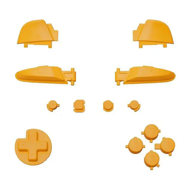 Alt view image 2 of 5 - Caution Yellow Repair ABXY D-pad ZR ZL L R Keys for Nintendo Switch Pro Controller, DIY Replacement Full Set Buttons with Tools for Nintendo Switch Pro Controller - Controller NOT Included @