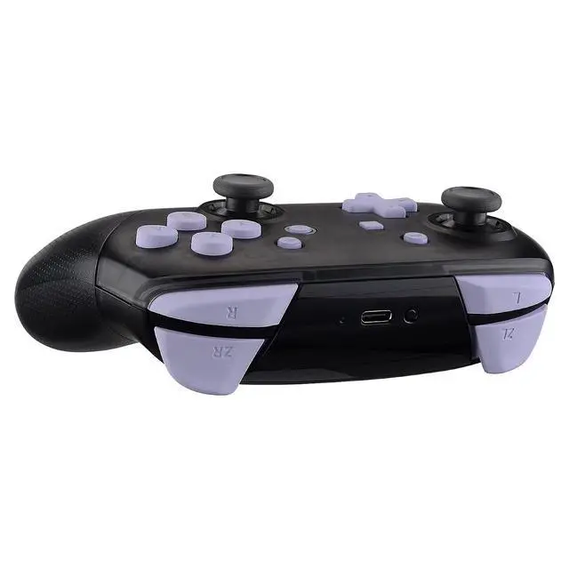 Alt view image 5 of 5 - Light Violet Repair ABXY D-pad ZR ZL L R Keys for Nintendo Switch Pro Controller, Glossy DIY Replacement Full Set Buttons with Tools for Nintendo Switch Pro - Controller NOT Included @
