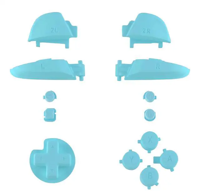 Alt view image 2 of 5 - Heaven Blue Repair ABXY D-pad ZR ZL L R Keys for Nintendo Switch Pro Controller, Glossy DIY Replacement Full Set Buttons with Tools for Nintendo Switch Pro - Controller NOT Included @