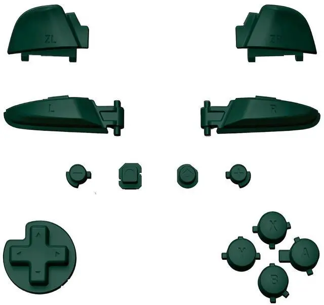 Main image of Racing Green Repair ABXY D-pad ZR ZL L R Keys for Nintendo Switch Pro Controller, DIY Replacement Full Set Buttons with Tools for Nintendo Switch Pro Controller - Controller NOT Included @