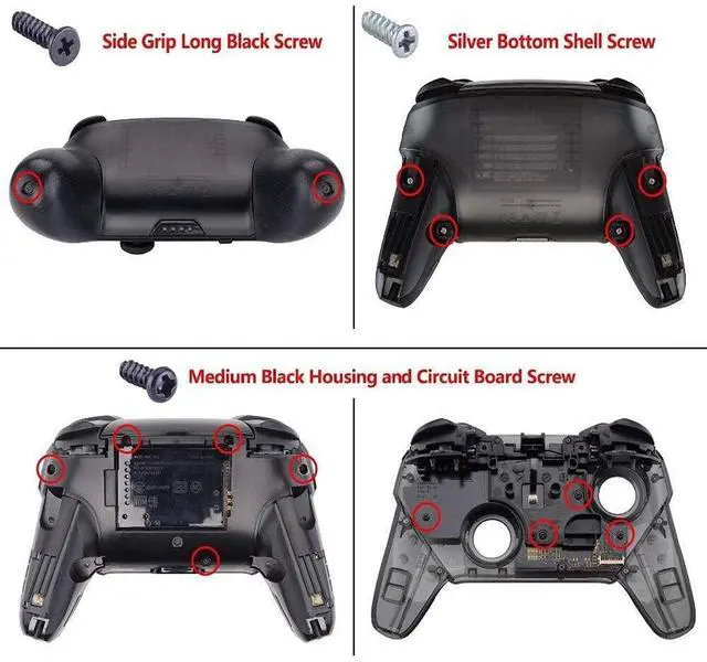 Alt view image 4 of 5 - Light Violet Repair ABXY D-pad ZR ZL L R Keys for Nintendo Switch Pro Controller, Glossy DIY Replacement Full Set Buttons with Tools for Nintendo Switch Pro - Controller NOT Included @