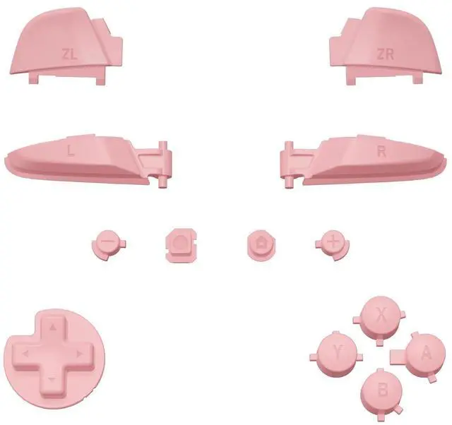 Main image of Puffy Pink Repair ABXY D-pad ZR ZL L R Keys for Nintendo Switch Pro Controller, DIY Replacement Full Set Buttons for Nintendo Switch Pro Controller - Controller NOT Included @