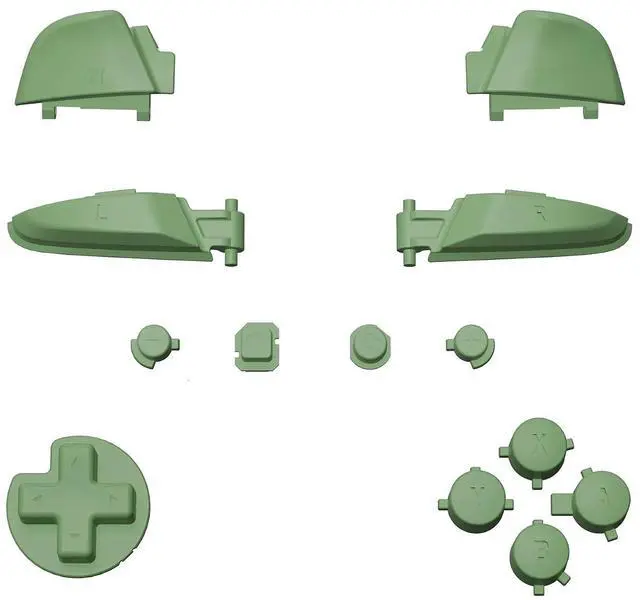 Main image of Matcha Green Repair ABXY D-pad ZR ZL L R Keys for Nintendo Switch Pro Controller, DIY Replacement Full Set Buttons with Tools for Nintendo Switch Pro Controller - Controller NOT Included @