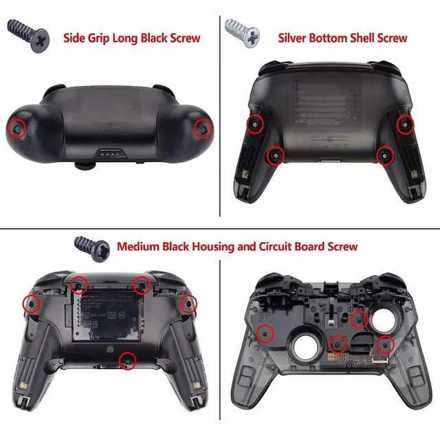 Alt view image 4 of 5 - Racing Green Repair ABXY D-pad ZR ZL L R Keys for Nintendo Switch Pro Controller, DIY Replacement Full Set Buttons with Tools for Nintendo Switch Pro Controller - Controller NOT Included @