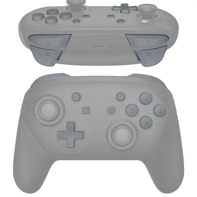Alt view image 2 of 5 - New Hope Gray Repair ABXY D-pad ZR ZL L R Keys for Nintendo Switch Pro Controller, DIY Replacement Full Set Buttons with Tools for Nintendo Switch Pro Controller - Controller NOT Included @