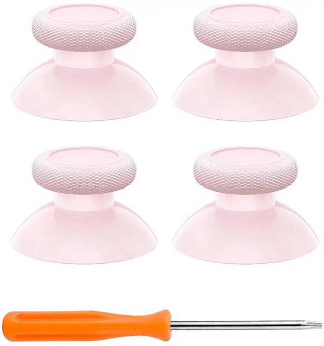 Main image of Replacement Controller Joystick for Xbox One - 4 PCS Cherry Blossoms Pink Thumbsticks Analog Thumb Sticks for Xbox Series X/S, Xbox One S/X, Elite Controller with Repair Kit Screwdriver @