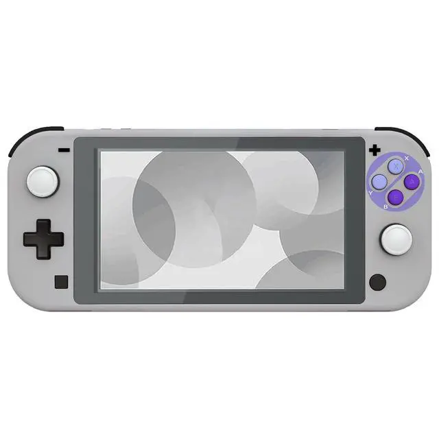 Alt view image 3 of 7 - Classic SNES Style DIY Replacement Shell for Nintendo Switch Lite, NSL Handheld Controller Housing w/Screen Protector, Custom Case Cover for Nintendo Switch Lite @