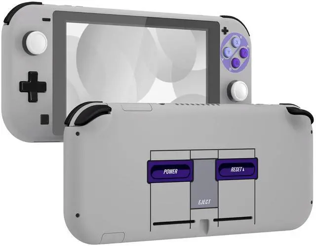 Main image of Classic SNES Style DIY Replacement Shell for Nintendo Switch Lite, NSL Handheld Controller Housing w/Screen Protector, Custom Case Cover for Nintendo Switch Lite @