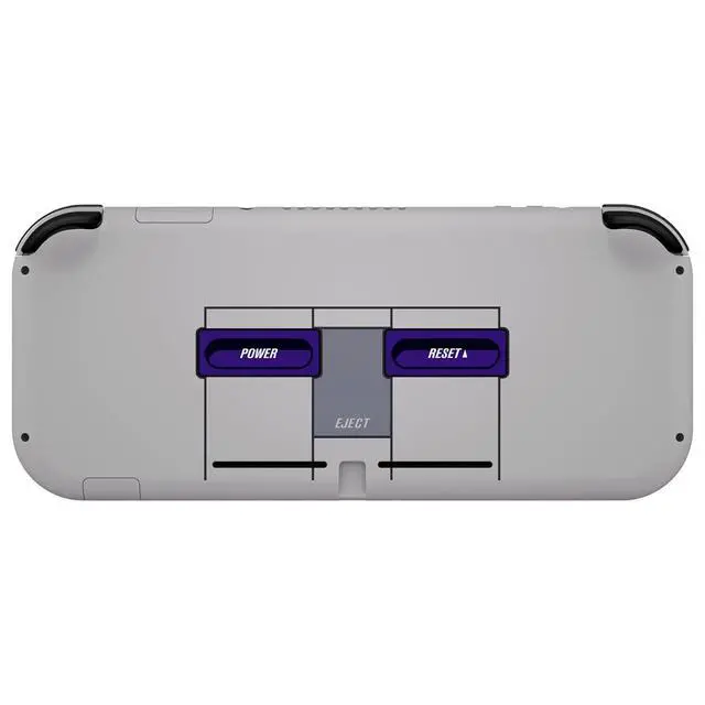 Alt view image 4 of 7 - Classic SNES Style DIY Replacement Shell for Nintendo Switch Lite, NSL Handheld Controller Housing w/Screen Protector, Custom Case Cover for Nintendo Switch Lite @