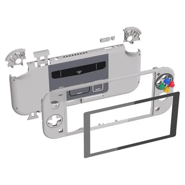 Alt view image 3 of 7 - SFC SNES Classic EU Style DIY Replacement Shell for Nintendo Switch Lite, NSL Handheld Controller Housing with Screen Protector, Custom Case Cover for Nintendo Switch Lite @