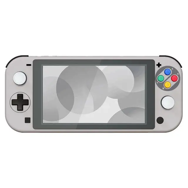 Alt view image 4 of 7 - SFC SNES Classic EU Style DIY Replacement Shell for Nintendo Switch Lite, NSL Handheld Controller Housing with Screen Protector, Custom Case Cover for Nintendo Switch Lite @
