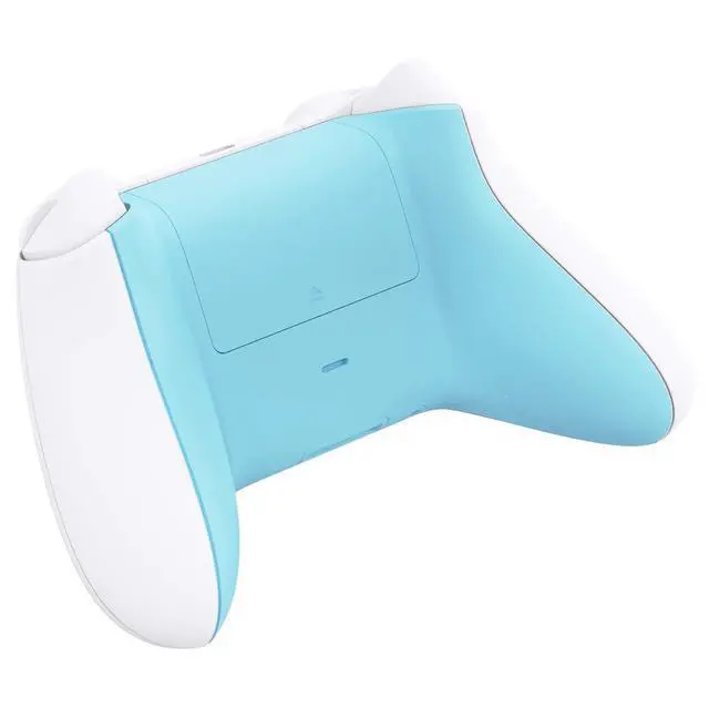 Alt view image 7 of 7 - Custom Back Cover Shell for Xbox Core Wireless Controller, Heaven Blue Replacement Controller Battery Cover & Bottom Shell for Xbox Series X & S Controller @