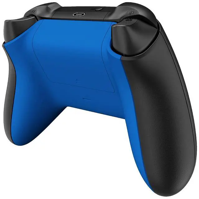 Alt view image 6 of 7 - Custom Back Cover Shell for Xbox Series X & S Controller, Blue Replacement Battery Cover & Bottom Shell @