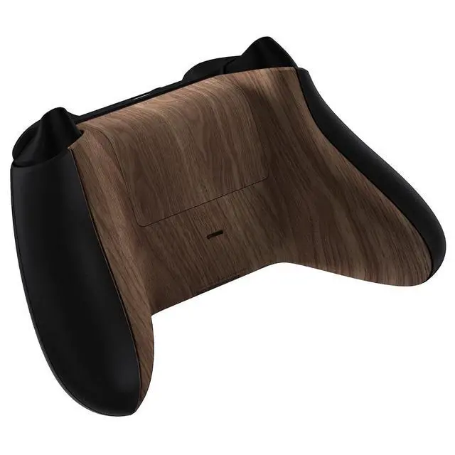 Alt view image 7 of 7 - Custom Back Cover Shell for Xbox Series X/S Controller, Wood Grain Replacement Battery Cover & Bottom Shell for Xbox Core Wireless Controller @
