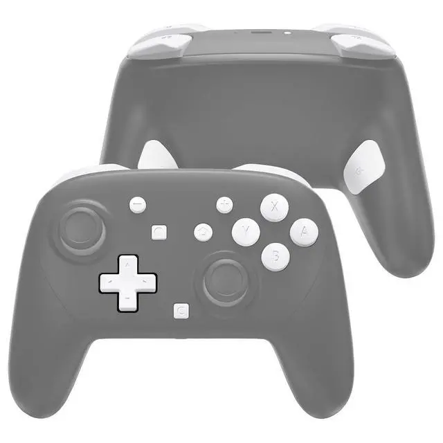 Alt view image 4 of 7 - DIY Replacement Full Set Buttons for Nintendo Switch 2 Pro Controller, Custom ABXY Dpad + - Home Capture Power L R ZR ZL Triggers Sync GL GR Buttons for Switch 2 Pro Controller - White @