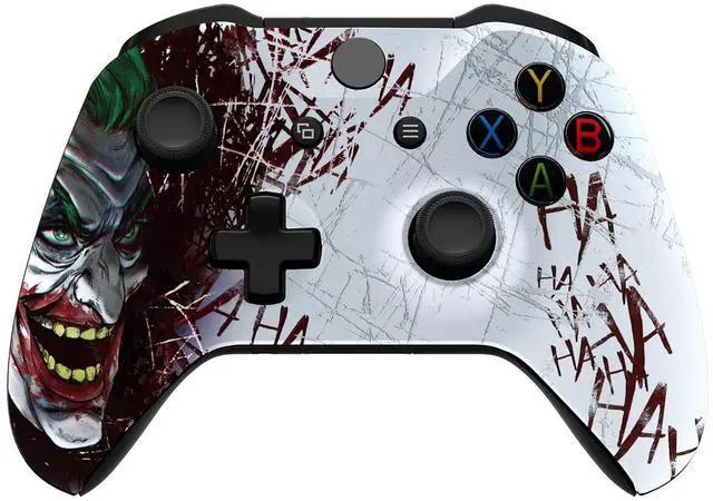 Main image of Clown Hahaha Patterned Front Housing Shell Case for Xbox One S/X Controller, Soft Touch Faceplate Cover Replacement Kit for Xbox One S/X Controller (Model 1708) - Controller NOT Included @