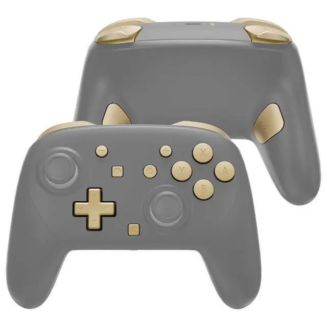 Alt view image 4 of 7 - DIY Replacement Full Set Buttons for Nintendo Switch 2 Pro Controller, Custom ABXY Dpad + - Home Capture Power L R ZR ZL Triggers Sync GL GR Buttons for Switch 2 Pro - Champagne Gold @