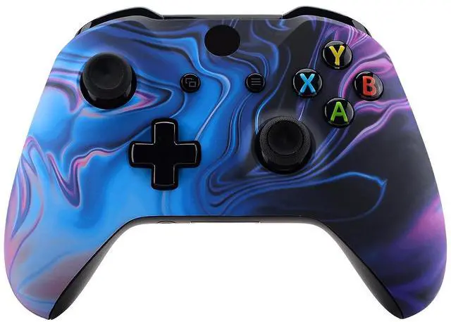 Main image of Origin of Chaos Patterned Front Housing Shell Case, Soft Touch Faceplate Cover Replacement Kit for Xbox One S & One X Controller (Model 1708) - Controller NOT Included @