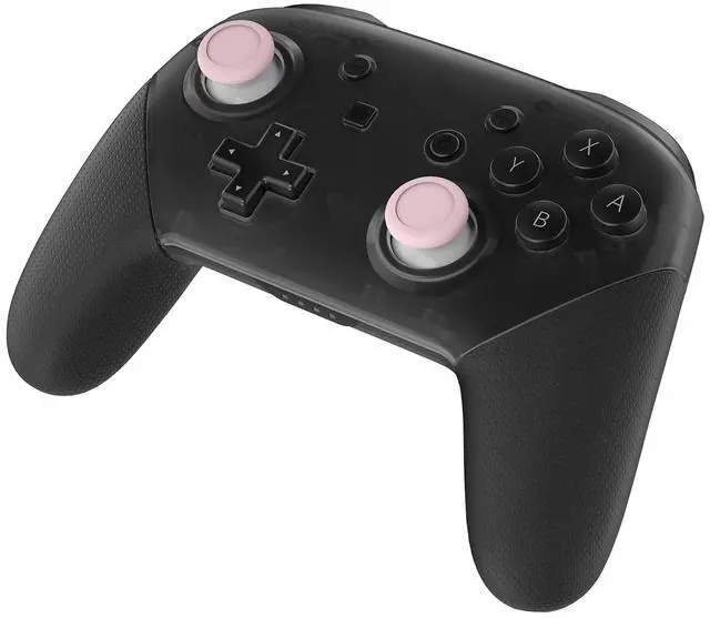 Alt view image 4 of 7 - Cherry Blossoms Pink & White Dual-Color Replacement 3D Joystick Thumbsticks, Analog Thumb Sticks with Cross Screwdriver for Nintendo Switch Pro Controller @