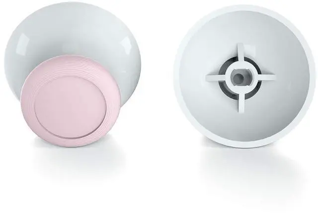 Alt view image 6 of 7 - Cherry Blossoms Pink & White Dual-Color Replacement 3D Joystick Thumbsticks, Analog Thumb Sticks with Cross Screwdriver for Nintendo Switch Pro Controller @