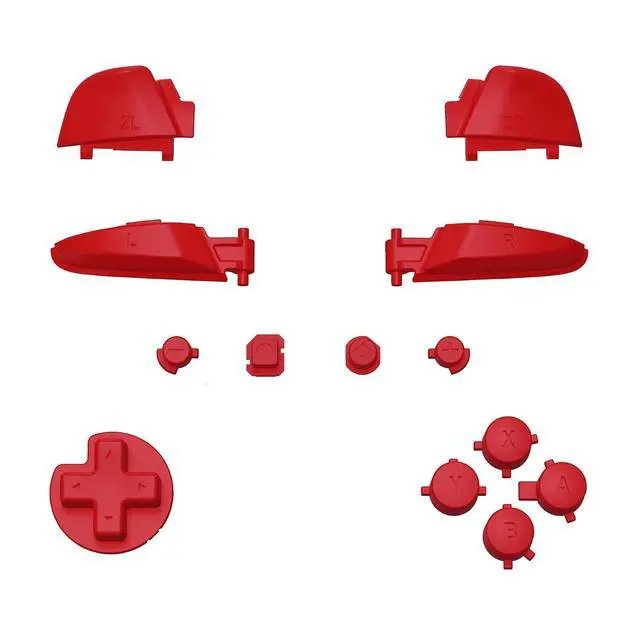 Alt view image 2 of 5 - Passion Red Repair ABXY D-pad ZR ZL L R Keys for Nintendo Switch Pro Controller, DIY Replacement Full Set Buttons with Tools for Nintendo Switch Pro Controller - Controller NOT Included @