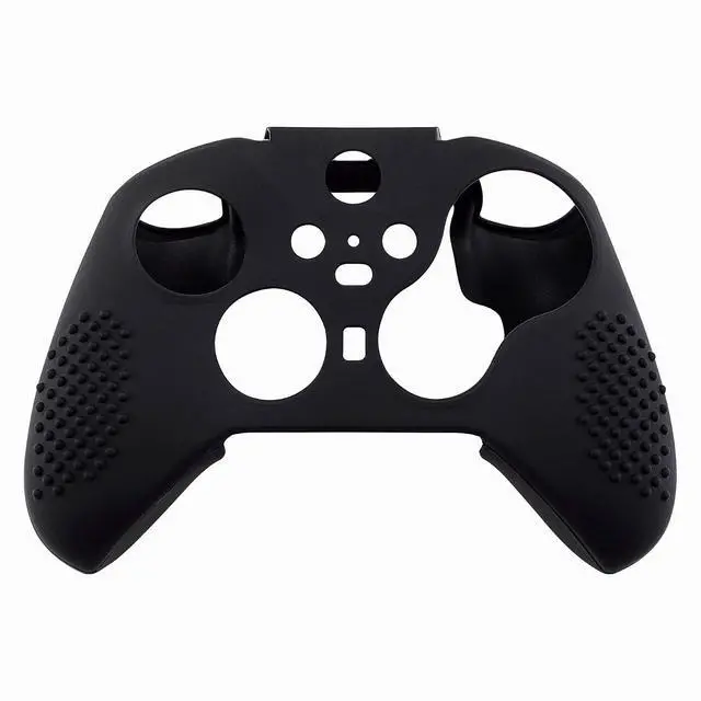 Alt view image 7 of 7 - PlayVital Black Soft Anti-Slip Silicone Cover Skins, Controller Protective Case for New Xbox One Elite Series 2, Xbox Elite 2 Core with Thumb Grips Analog Caps @
