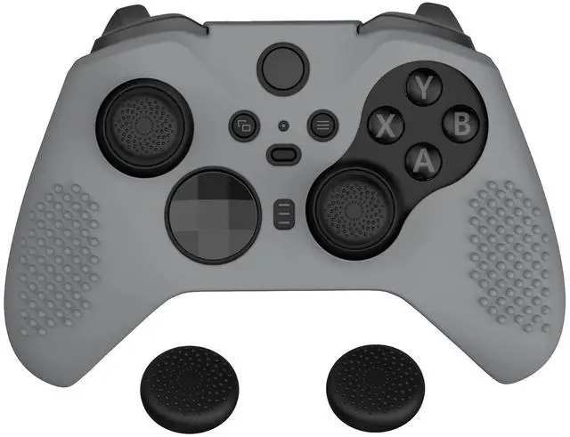 Main image of PlayVital New Hope Gray Soft Anti-Slip Silicone Cover Skins for Xbox One Elite Controller Series 2, Custom Protective Case for Xbox Elite Series 2 Core Controller with Thumb Grips @