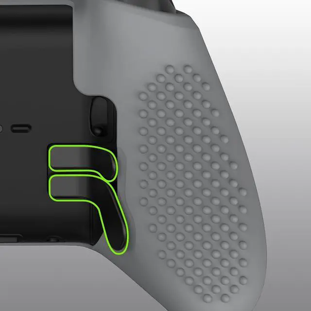 Alt view image 6 of 7 - PlayVital New Hope Gray Soft Anti-Slip Silicone Cover Skins for Xbox One Elite Controller Series 2, Custom Protective Case for Xbox Elite Series 2 Core Controller with Thumb Grips @