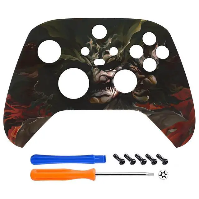 Alt view image 3 of 7 - Replacement Shell for Xbox Series X & S Controller - Unleash Your Style - Rage of Asura Custom Acessories Skin Front Housing Cover for Xbox Core Controller Wireless @