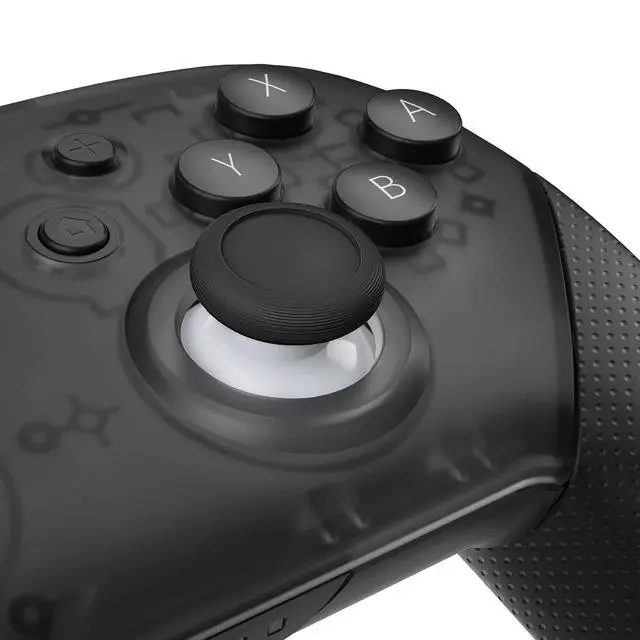Alt view image 3 of 7 - Robot White & Black Replacement 3D Joystick Thumbsticks, Analog Thumb Sticks with Cross Screwdriver for Nintendo Switch Pro Controller @