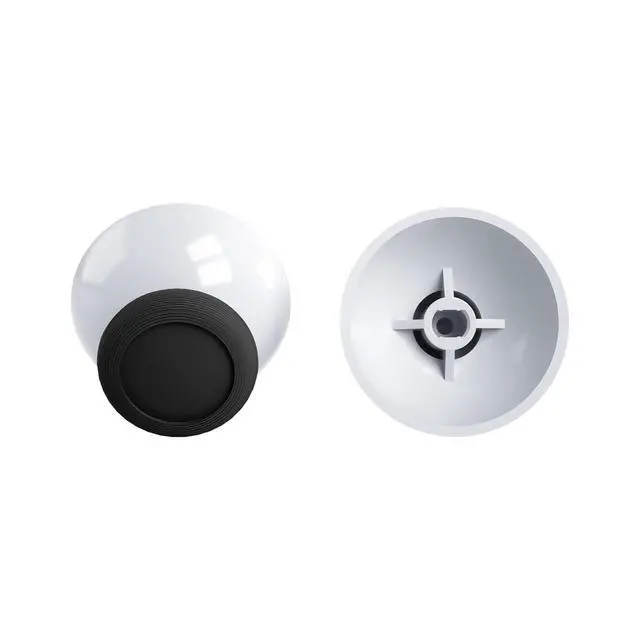 Alt view image 7 of 7 - Robot White & Black Replacement 3D Joystick Thumbsticks, Analog Thumb Sticks with Cross Screwdriver for Nintendo Switch Pro Controller @