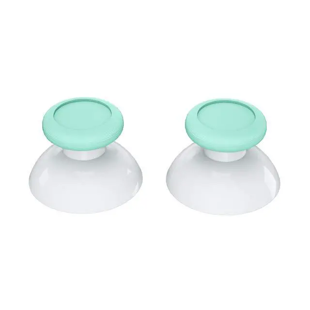 Alt view image 5 of 7 - Mint Green & White Dual-color Replacement 3D Joystick Thumbsticks, Analog Thumb Sticks with Cross Screwdriver for Nintendo Switch Pro Controller @