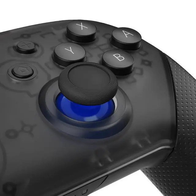 Alt view image 2 of 7 - Blue & Black Replacement 3D Joystick Thumbsticks, Analog Thumb Sticks with Cross Screwdriver for Nintendo Switch Pro Controller @