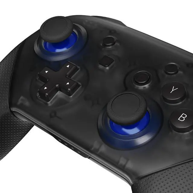 Alt view image 3 of 7 - Blue & Black Replacement 3D Joystick Thumbsticks, Analog Thumb Sticks with Cross Screwdriver for Nintendo Switch Pro Controller @
