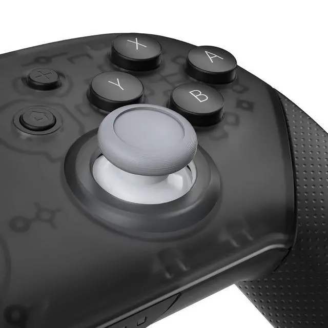 Alt view image 2 of 7 - Robot White & New Hope Gray Replacement 3D Joystick Thumbsticks, Analog Thumb Sticks with Cross Screwdriver for Nintendo Switch Pro Controller @